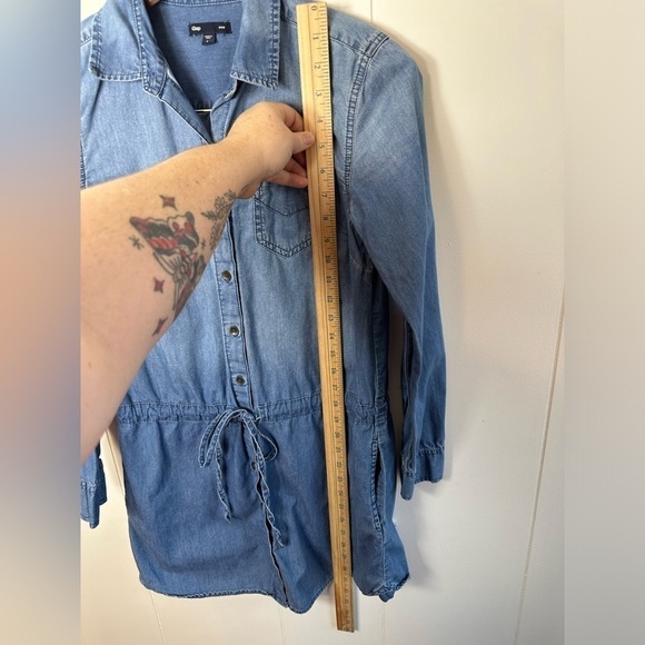 Gap Denim Women’s Drawstring Tunic Size Small - Picture 4 of 14